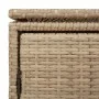 Beige PE rattan garden storage cabinet 110x55x60.5 cm by , Outdoor storage boxes - Ref: Foro24-365570, Price: 146,42 €, Disco...