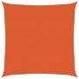 Toldo de vela cuadrado HDPE naranja 160 g/m² 6x6 m
