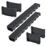 Kunststoff-Entwässerungsrinnen 2 m von , Abflüsse - Ref: Foro24-275500, Preis: 56,05 €, Rabatt: %