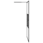 Frosted glass shower screen with black stone design 115x195 cm by , Shower walls and screens - Ref: Foro24-151883, Price: 176...