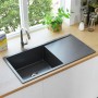 Handmade kitchen sink black stainless steel by , Sinks - Ref: Foro24-145086, Price: 182,54 €, Discount: %