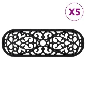 Alfombrillas de escalera de goma 5 uds 25x75 cm by , Stair mats - Ref: Foro24-155632, Price: 45,38 €, Discount: %