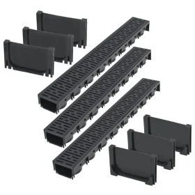 Plastic drainage channels 3 m by , Drains - Ref: Foro24-275501, Price: 79,27 €, Discount: %