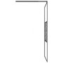 Frosted glass shower screen with black stone design 100x195 cm by , Shower walls and screens - Ref: Foro24-151882, Price: 184...
