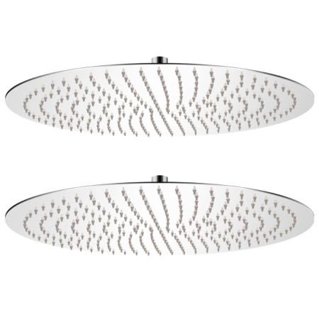 Rain effect shower head 2 pcs stainless steel Ø 50 cm by , shower heads - Ref: Foro24-275938, Price: 131,43 €, Discount: %