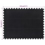 Schwarze Gummibodenfliese 12 mm 90x120 cm von , Matten für Fitnessgeräte - Ref: Foro24-155672, Preis: 56,41 €, Rabatt: %