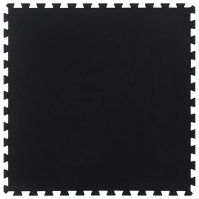 Baldosa de suelo de goma negro 12 mm 100x100 cm