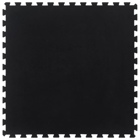 Baldosa de suelo de goma negro 12 mm 100x100 cm