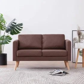 2-Sitzer-Sofa aus braunem Stoff von vidaXL, Sofas - Ref: Foro24-281353, Preis: 243,42 €, Rabatt: %