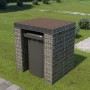Muro de gaviones para contenedor de basura acero 110x100x130cm