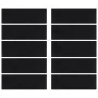Rubber stair treads 10 pcs rubber 25x75 cm by , Stair mats - Ref: Foro24-155641, Price: 45,01 €, Discount: %