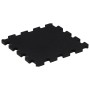 Baldosas de suelo de goma 9 unidades negro 16 mm 30x30 cm