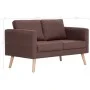 2-Sitzer-Sofa aus braunem Stoff von vidaXL, Sofas - Ref: Foro24-281353, Preis: 243,26 €, Rabatt: %