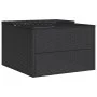 Black synthetic rattan lawnmower robot shed 86x90x52/57cm by , Lawn Mower Covers - Ref: Foro24-365404, Price: 99,46 €, Discou...