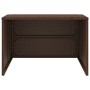 Mähroboter Haus synthetisches Rattan braun 86x90x52/57 cm von , Rasenmäherabdeckungen - Ref: Foro24-365405, Preis: 80,21 €, R...