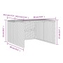 Mähroboter Haus synthetisches Rattan braun 86x90x52/57 cm von , Rasenmäherabdeckungen - Ref: Foro24-365405, Preis: 80,21 €, R...