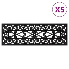 Alfombrillas de escalera de goma 5 uds 25x75 cm de , Alfombrillas para escalones - Ref: Foro24-155628, Precio: 38,62 €, Descu...