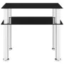 Mesa auxiliar vidrio templado negra 45x50x45 cm de vidaXL, Mesas auxiliares - Ref: Foro24-249530, Precio: 48,24 €, Descuento: %