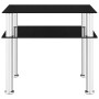 Schwarzer Beistelltisch aus gehärtetem Glas, 45 x 50 x 45 cm von vidaXL, Seitentische - Ref: Foro24-249530, Preis: 49,16 €, R...