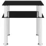 Mesa auxiliar vidrio templado negra 45x50x45 cm de vidaXL, Mesas auxiliares - Ref: Foro24-249530, Precio: 48,24 €, Descuento: %