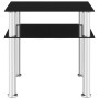 Schwarzer Beistelltisch aus gehärtetem Glas, 45 x 50 x 45 cm von vidaXL, Seitentische - Ref: Foro24-249530, Preis: 49,16 €, R...