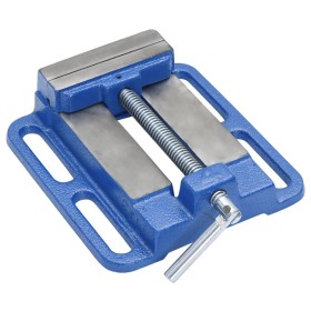Drill press vise, blue cast iron, 100 mm by , column drill - Ref: Foro24-154632, Price: 34,47 €, Discount: %