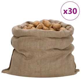 Sacos de yute 30 unidades 100x110 cm 100% yute 340 g/m² de , Maletas y bolsos de viaje - Ref: Foro24-155810, Precio: 157,57 €...