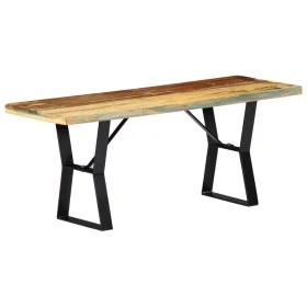 Recycled solid wood bench 110 cm by vidaXL, Dining and kitchen benches - Ref: Foro24-247952, Price: 105,72 €, Discount: %