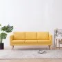 Sofá de 3 plazas de tela amarillo by vidaXL, Sofas - Ref: Foro24-281362, Price: 404,02 €, Discount: %