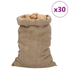 Jute bags 30 units 60x105 cm 100% jute 340 g/m² by , Suitcases and travel bags - Ref: Foro24-155808, Price: 109,51 €, Discoun...