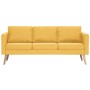 Sofá de 3 plazas de tela amarillo von vidaXL, Sofas - Ref: Foro24-281362, Preis: 412,01 €, Rabatt: %