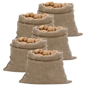 Jutebeutel 5 Stück 100x110 cm 100 % Jute 220 g/m² von , Koffer und Reisetaschen - Ref: Foro24-155781, Preis: 34,80 €, Rabatt: %