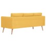 Sofá de 3 plazas de tela amarillo von vidaXL, Sofas - Ref: Foro24-281362, Preis: 412,01 €, Rabatt: %