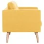 Sofá de 3 plazas de tela amarillo by vidaXL, Sofas - Ref: Foro24-281362, Price: 404,02 €, Discount: %