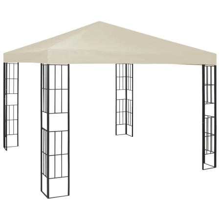 Cream-colored gazebo 3x3 meters by , Tents and gazebos - Ref: Foro24-47981, Price: 241,48 €, Discount: %