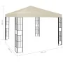 Cremefarbener Pavillon 3x3 m von , Zelte und Pavillons - Ref: Foro24-47981, Preis: 240,41 €, Rabatt: %