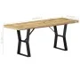 Recycelte Massivholzbank 110 cm von vidaXL, Ess- und Küchenbänke - Ref: Foro24-247952, Preis: 105,72 €, Rabatt: %