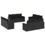 Garden sofa set 12 pieces with black synthetic rattan cushions by , Modular outdoor sofas - Ref: Foro24-3251102, Price: 967,4...
