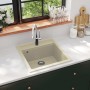 Granite kitchen sink with a beige bowl by vidaXL, Sinks - Ref: Foro24-144856, Price: 161,43 €, Discount: %