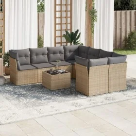 9-piece garden sofa set with beige synthetic rattan cushions by , Garden sets - Ref: Foro24-3249158, Price: 581,70 €, Discoun...