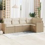 Gartensofa-Set mit 5-teiligen Kissen aus synthetischem Rattan in Beige. von , Gartensets - Ref: Foro24-3218918, Preis: 348,99...