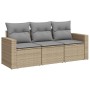 Juego de sofás de jardín con cojines beige 3 pzas ratán PE by , Modular outdoor sofas - Ref: Foro24-3250996, Price: 246,94 €,...