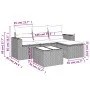 Juego de sofás jardín con cojines 5 pzas ratán sintético beige by , Modular outdoor sofas - Ref: Foro24-3251216, Price: 351,0...
