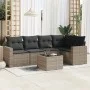 Gartenmöbel-Set, 6-teilig, mit grauen Polstern aus synthetischem Rattan. von , Gartensets - Ref: Foro24-3218930, Preis: 367,0...