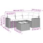 Juego de sofás jardín con cojines 5 pzas ratán sintético beige by , Modular outdoor sofas - Ref: Foro24-3251256, Price: 377,1...