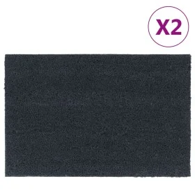 Fußmatten 2 Einheiten dunkelgraue Kokosfaser 40x60 cm von , Fußmatten - Ref: Foro24-155584, Preis: 29,85 €, Rabatt: %