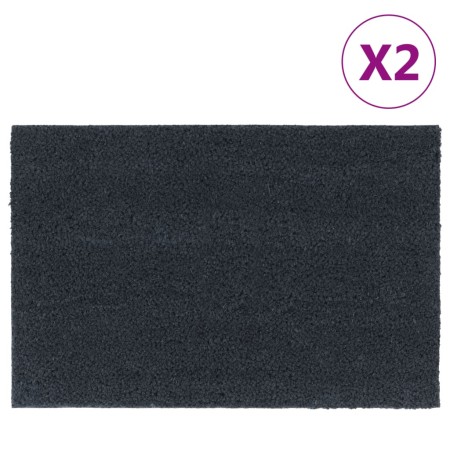 Fußmatten 2 Einheiten dunkelgraue Kokosfaser 40x60 cm von , Fußmatten - Ref: Foro24-155584, Preis: 30,32 €, Rabatt: %