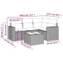 Garden sofa set with cushions 5 pieces beige synthetic rattan by , Garden sets - Ref: Foro24-3218909, Price: 329,10 €, Discou...