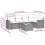 Garden sofa set with cushions 6 pieces beige synthetic rattan by , Garden sets - Ref: Foro24-3218928, Price: 426,91 €, Discou...