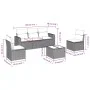 Garden sofa set with cushions 6 pieces beige synthetic rattan by , Modular outdoor sofas - Ref: Foro24-3251136, Price: 399,34...